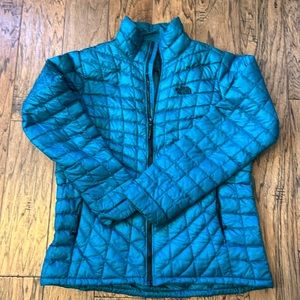 The North Face Thermoball teal jacket size large